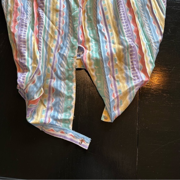 Vintage Doncaster Size 4 Tribal Pride LGBT Skirt Blue Red Pink Yellow - Picture 6 of 8